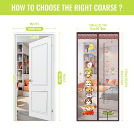 Anti-fly Screen Door, Magnetic Fly Screen Door, Balcony Door, Fly Screen Door, Fly Screen Door (Measurement of Height, 100 x 210)