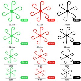 Pack of 24 Plant Support, Shrub Holder, Plant Support, Plant Support, Plant Support, 3 Sizes, Plant Clips to Support Plants, Flowers, Tomatoes, Roses