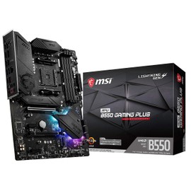 MSI MPG B550 GAMING PLUS Desktop Motherboard - AMD B550 Chipset - Socket AM4 - ATX