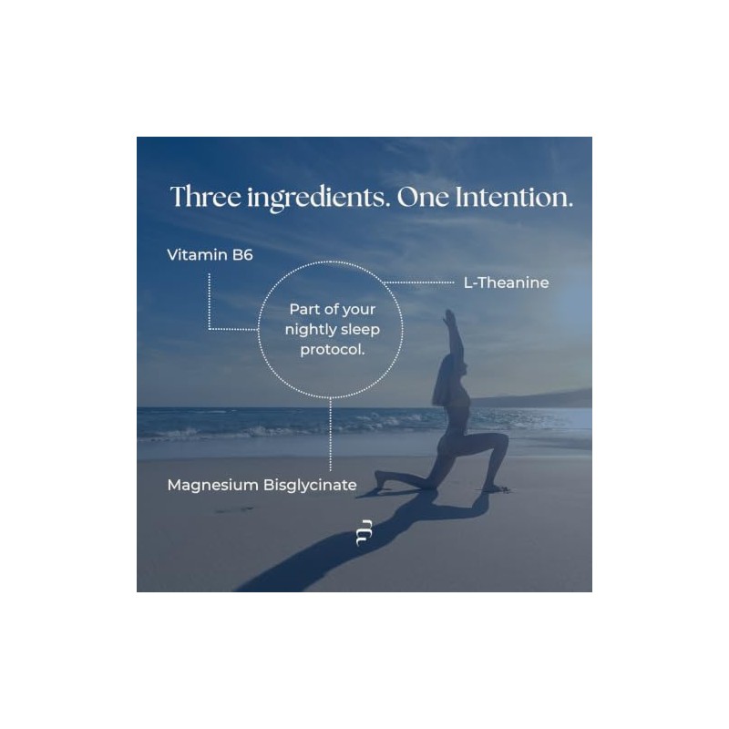 magnea Magnesium Glycinate with L-Theanine & P5P Vitamin B6, 60