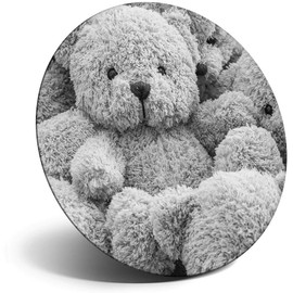 Destination Vinyl ltd Magnet for Refrigerator, Fridge BW - Teddy Bear Toys Kids Childrens for Office, Cabinet and Whiteboard, Magnetic Stickers, 42753