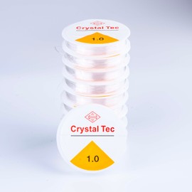 Transparent Stretchy String, 10 Rolls Elastic Bracelet String, Clear Bead Cord for Beads, Bracelets Making, Jewelry Making, DYI Crafting (1.0MM)