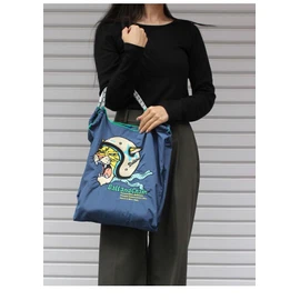 Ball & Chain Genuine Guarantee Helmet Tiger Tiger M Size Eco Bag Tote Bag 301049, navy, M