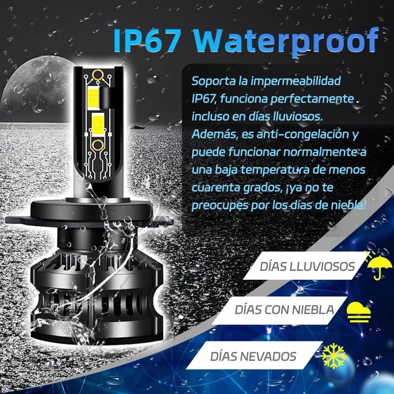 Focos Kits De Faros Led H4 H13 9007 120w Para