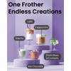 Elementi Portable Milk Frother & Stand – Compact Mixer for