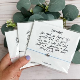 Swaygirls WWJD bracelet | Jesus fish bracelet | Christian charm bracelet | What would Jesus do bracelet | String bracelets (Pink string)