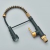 MVMHOME Black and Gold LED Kitchen Faucet with Pull Down