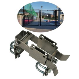 Chain Link Residential Strong Arm Double Gate Latch,Use This Double Gate Latch Where 2 Gates Swing Together.The Minimum Distance Between Doors is 2 ",Chain Latch for 1-3/9" Gate Frames Pipe Sizes.