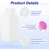 PATIKIL Reagent Bottles, 6 Pcs 100ml HDPE Narrow Mouth Square