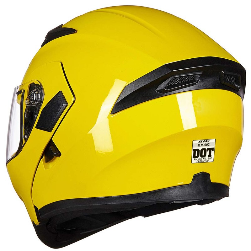 ILM Motorcycle Dual Visor Flip up Modular Full Face Helmet