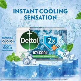 Dettol Menthol Soap bar (Pack Of 4)
