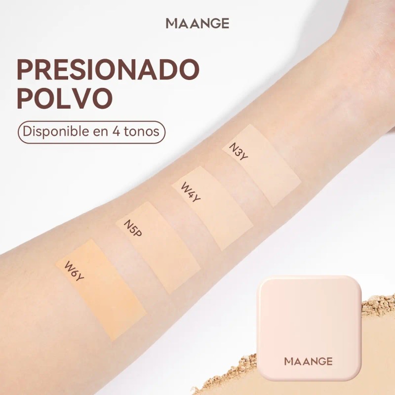 Polvo Compacto De Fijador Matte Maquillaje Hipoalergenico