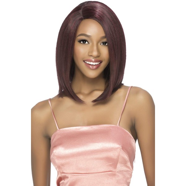 Vivica A Fox Hair Collection Shiny New Futura Hair in Color Pure Stretch Cap Wig, 1B, 4.52 Ounce