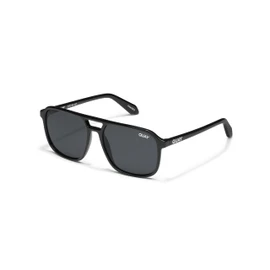 Quay - Sunglasses for Men & Women, Polarized Aviator Lenses with UV Protection (On The Fly, Black)