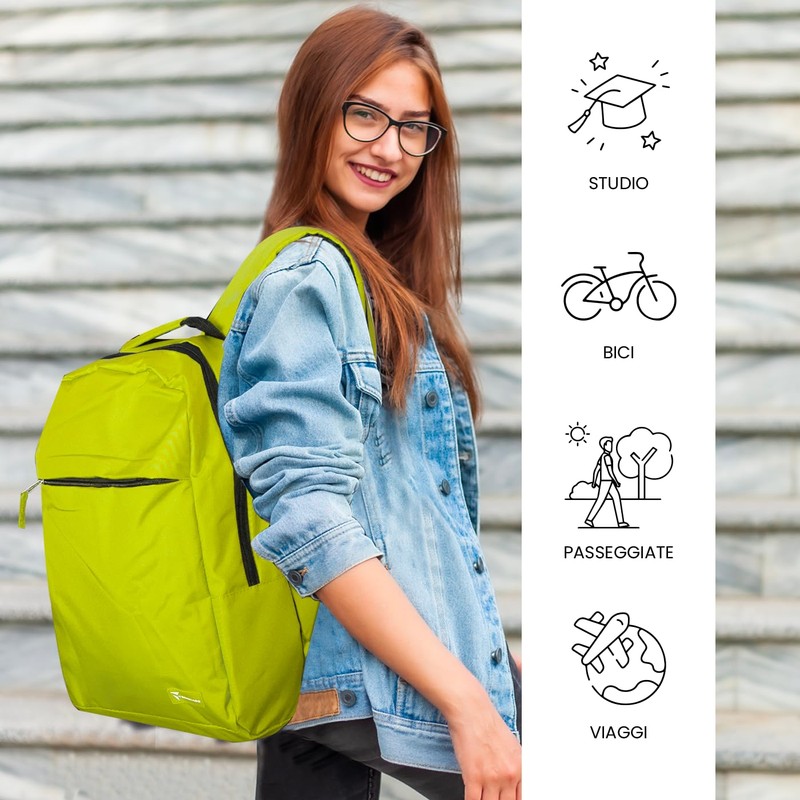 Techmade Unisex Classic Professional Backpack, Green, Unit size