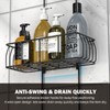 Epicano Shower Caddy Hanging, Anti-Swing Over Head Shower Caddy Rustproof