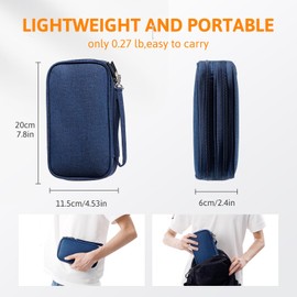 OrgaWise Electronic Organizer Small Electronic Accessories Travel Waterproof Cable Pouch for USB, Charger, Hard Drive, Earphone, Fits Travel, Home