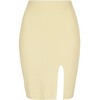 Urban Classics Women's Rib Knit Skirt, Soft yellow