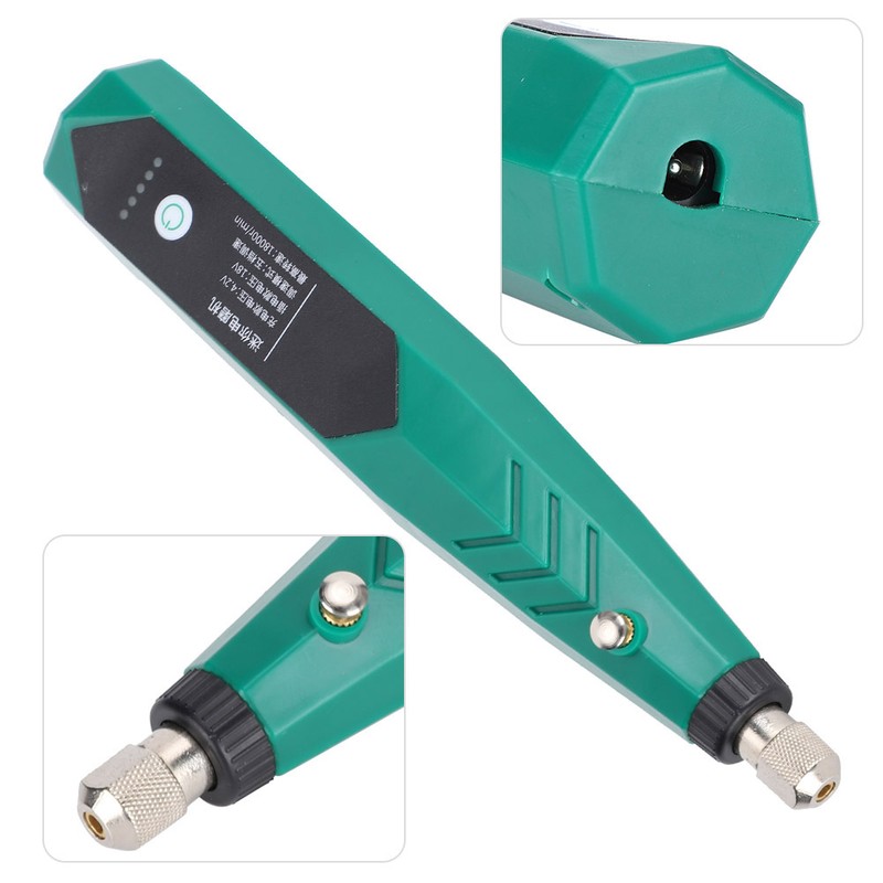 Electric Grinder Small HandHeld Jade Polishing Engraving 18000 RPM Chargable