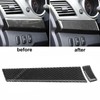 2pcs Carbon Fiber Driver Dashboard Panel Trim Cover Fit for