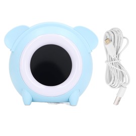 Kids Digital Alarm Clock with Wake Up Light Cute Dog Shaped Expression Changes Snooze Easy Setting Alarm Clock