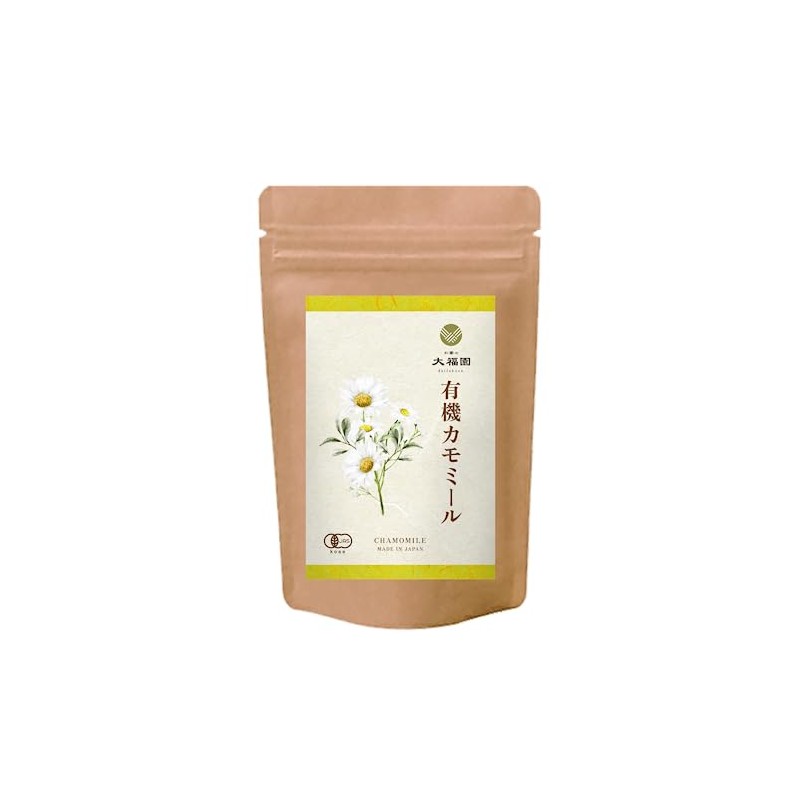 Tea no Daifukuen Organic Chamomile, 0.04 oz (1 g) x