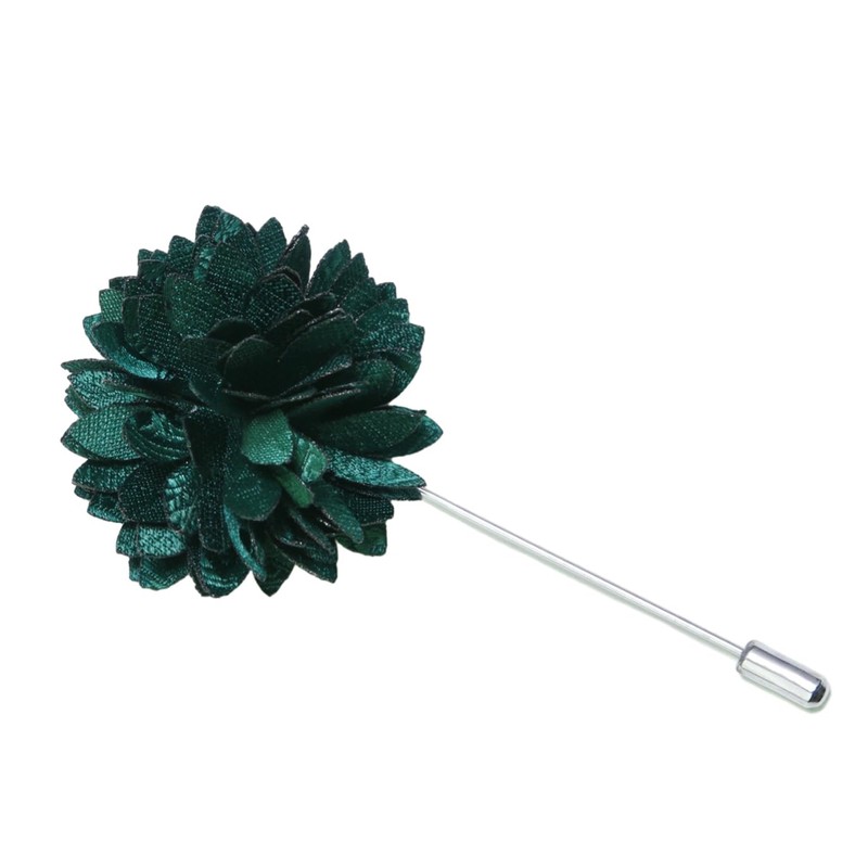 Gusleson Green Tie for Wedding Mens Silk Paisley Emerald Green