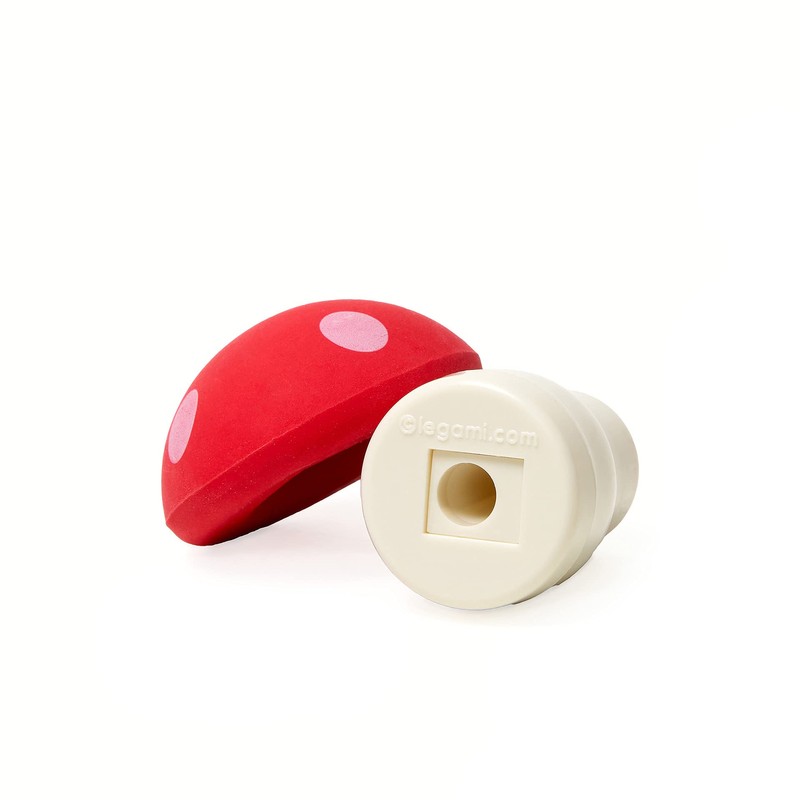 Legami - Eraser with Sharpener Magic Mushroom, 0.5x5 cm, Red