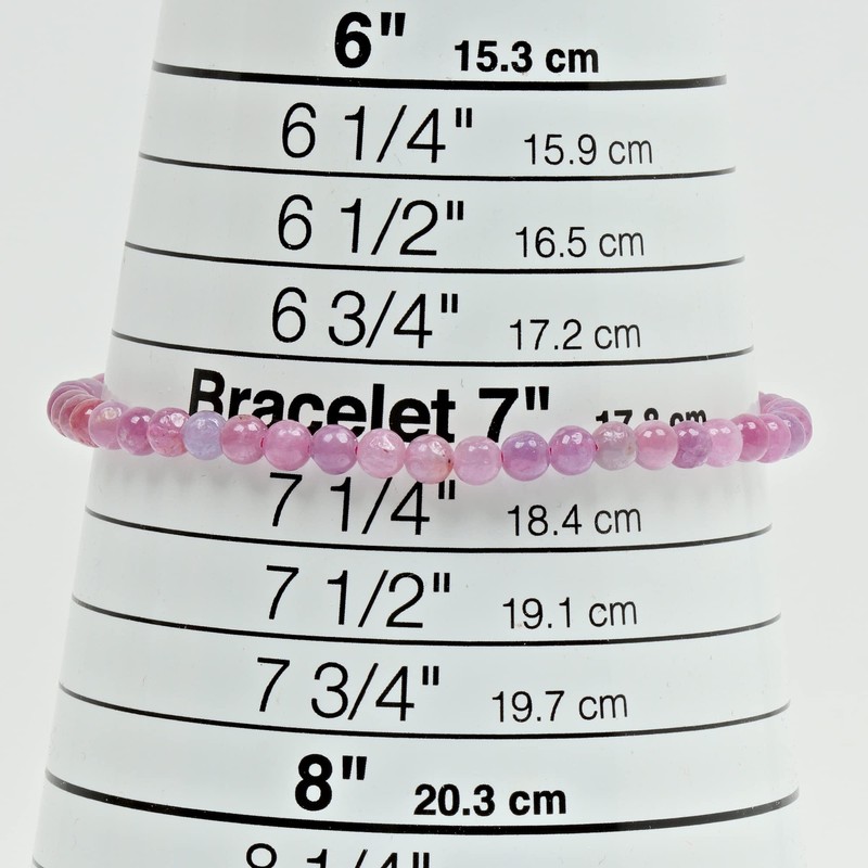 ELEDORO Genuine Ruby Beads Chakra Bracelet PowerBead Stretch Bead Bracelet