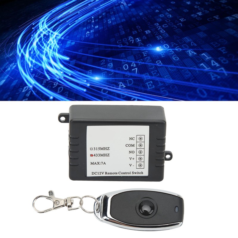 DC12V Remote Control Switch Battery Disconnect Switch Black Shell Portable