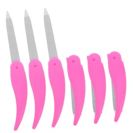 WOONEKY 6pcs Professional Nail File Double-sided Nail Files for Art Manicure Tools for Women Portable Salon Supplies