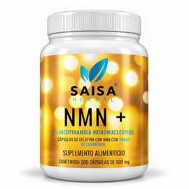 Nmn + Resveratrol 200 Cápsulas | Ultra Puro | Nicotinamida Mononucleótido | NAD+ Booster | Antienvejecimiento Natural | Energía, Enfoque y Juventud Ce