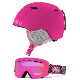 Giro Slingshot Kids Snow Helmet Goggle Combo Matte Magenta/Daizee Flash M/L (52-55.5CM)