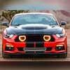 AMERICAN MODIFIED Front Upper Grille Compatible with 2015-2017 Ford Mustang