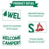 Welcome Campers Banner - Camping Theme Birthday Bachelorette Party Decor,