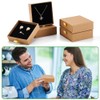 BENECREAT 8 Pack Cardboard Jewelry Boxes 3.5x3.5x1 Inch, BurlyWood Jewelry