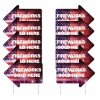 VictoryStore 10-Pack Fireworks Sold Here Yard Sign, 2 sided, 22x16