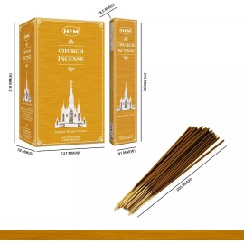 HEM Catholic Church Masala Incense Sticks Used for Orthodox (Pack of 12 180g)