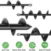 Spiral Drill Bit Set for Garden Planting Heavy Duty Bulb