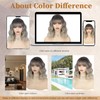 Ombre Dirty Blonde Wig With Bangs for Women Short Bob