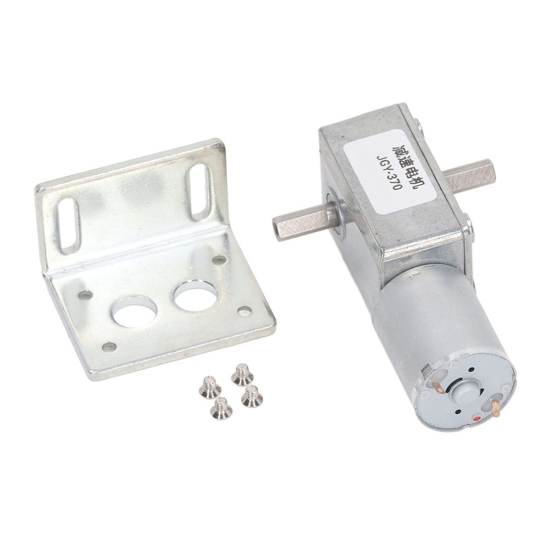 DC Motor 25kg.cm 12mm Double Shafts Self Locking Reversible Worm