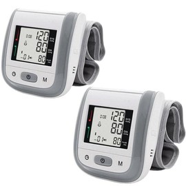 Tensiómetro para jóvenes, PressuColors, MXPUO-011, 2pza, Gris, LCD, 2 Pilas AAA, 135 a 195mm Diámetro Muñeca                                          