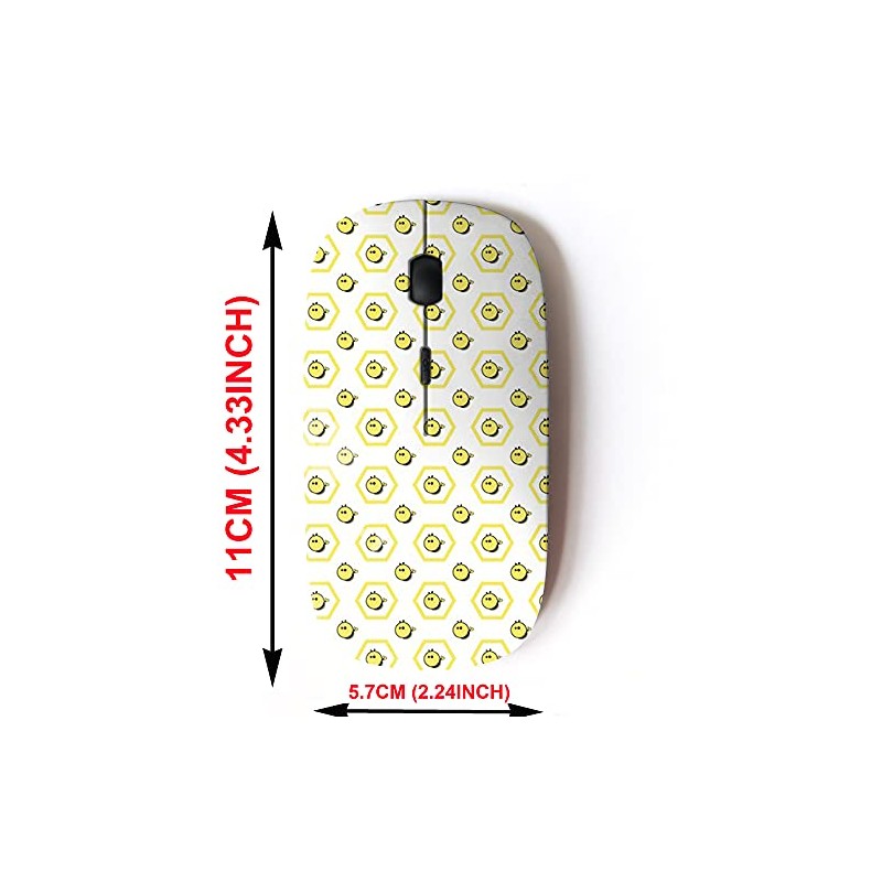 2.4G Wireless Mouse with Cute Pattern Design for All Laptops