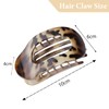 4PCS Flat Hair Clip with Curved Flat Claw, Matte Strong