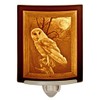 The Porcelain Garden The Owl Night Light, Porcelain Lithophane, Decorative