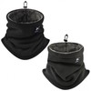 Winter Essential Fleece-Lined Neck Warmer Mask Gaiter Two-Tone Fleece-Lined Neck Warmer (Black) 2ea