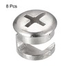 TA-VIGOR 8Pcs Furniture Connecter Cam Lock Nuts Fittings, 13mm x