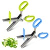 OT-NVWOZR Pack of 2 Kitchen Scissors, 5 Blades, Stainless Steel