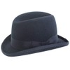 DH Hand Made 100% Wool Hard Top Churchill Homburg Felt