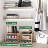 kiplant Small Shoe Rack, 2-Tier Bamboo Wood Shoe Rack for